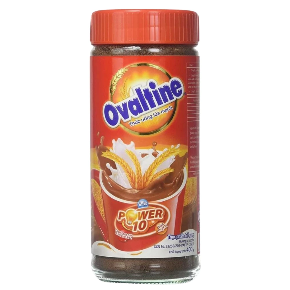 102. OVALTINE MALT DRINK CHOCOLATE 400gm OVALTINE MALT DRINK CHOCOLATE